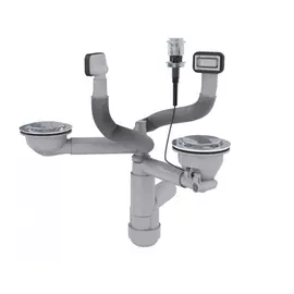 Двойной сифон alveus 114-pp-114- push popup с karat up, pure up, wave up, glassix up квадр. 1123353