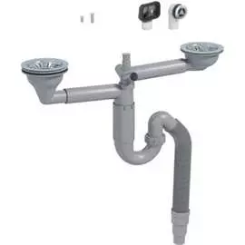 Двойной сифон для мойки Prevex