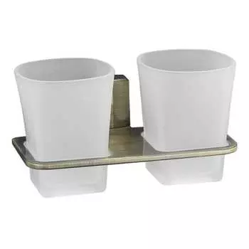 Двойной стеклянный держатель WasserKraft Exter K-5228D