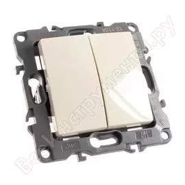 Двойной выключатель ЭРА 12-1104-02 Б0014646