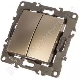 Двойной выключатель ЭРА 12-1104-04 Б0014648