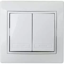 Двойной выключатель Intro Plano 1Э-104-01 Б0053951