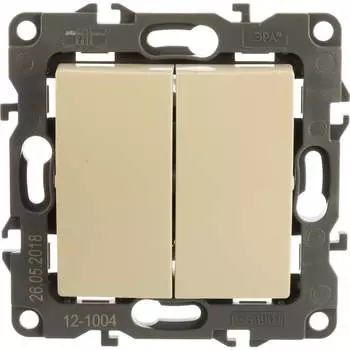 Двойной выключатель ЭРА 12-1004-02 12 Б0014652
