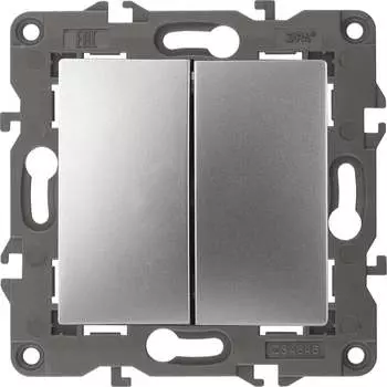 Двойной выключатель ЭРА 14-1104-03 Elegance Б0034232