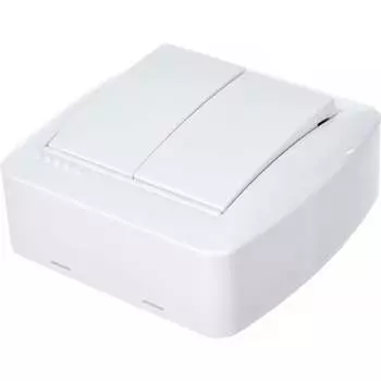 Двойной выключатель Lezard DEMET 711-0200-101