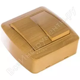 Двойной выключатель Lezard DEMET 711-4700-101