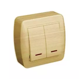 Двойной выключатель Lezard DEMET 711-4700-112