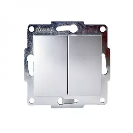 Двойной выключатель Lezard KARINA 707-4388-101