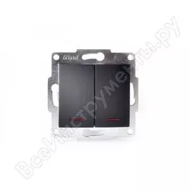 Двойной выключатель Lezard KARINA 707-4288-112