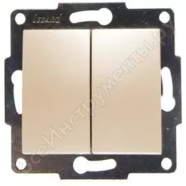 Двойной выключатель Lezard KARINA 707-3088-101