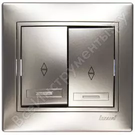 Проходной двойной выключатель Lezard MIRA 701-1010-106