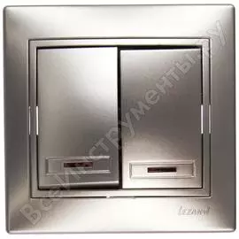 Двойной выключатель Lezard MIRA 701-1010-112