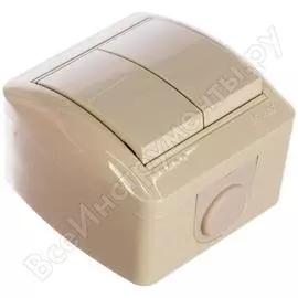 Двойной выключатель Lezard NATA 710-0300-101