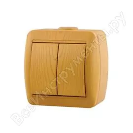 Двойной выключатель Lezard NATA 710-0700-101