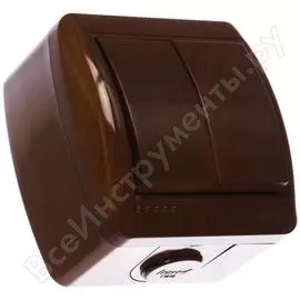 Двойной выключатель Lezard