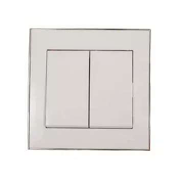 Двойной выключатель Lezard RAIN 703-0225-101