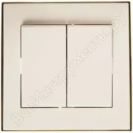 Двойной выключатель Lezard RAIN 703-0226-101