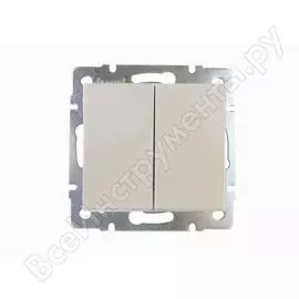 Двойной выключатель Lezard RAIN 703-0388-101