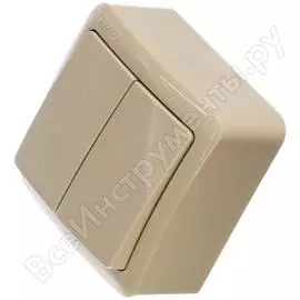 Двойной выключатель Lezard VIOLA 751-0300-101