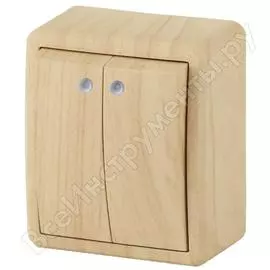 Двойной выключатель ЭРА 11-1205-11 Эксперт Б0020668