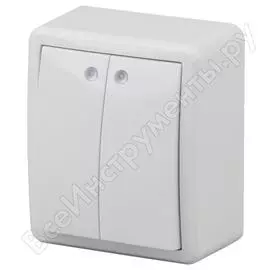 Двойной выключатель ЭРА 11-1205-01 Эксперт Б0020666