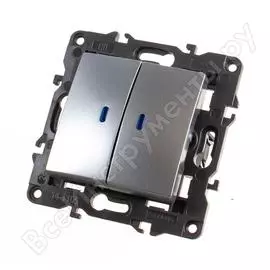 Двойной выключатель ЭРА 14-1105-03 Elegance Б0034239