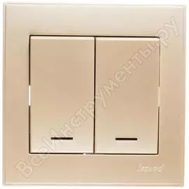 Двойной выключатель Lezard