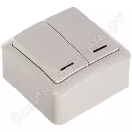 Двойной выключатель Lezard VIOLA 751-0200-112