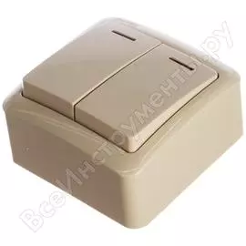 Двойной выключатель Lezard VIOLA 751-0300-112