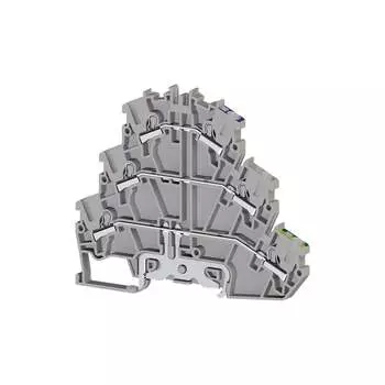 Двухъярусный быстрозажимной пружинный клеммник Klemsan PYK2,5-2FT 0.0.0.3.307189