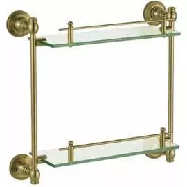 Двухэтажная стеклянная полка Potato