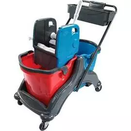 Двухдверная уборочная тележка Grass IT-0494