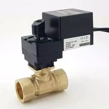 Двухходовой шаровой кран TECHNO HK232-04DF/24V 612321