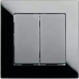 Двухклавишный электрический выключатель STEKKER