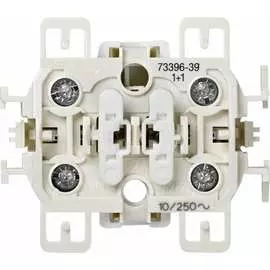 Двухклавишный кнопочный выключатель для управления жалюзи Simon S73, S73 Loft 73396-39