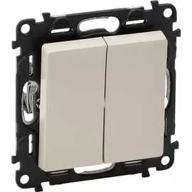 Двухклавишный механизм переключателя Legrand