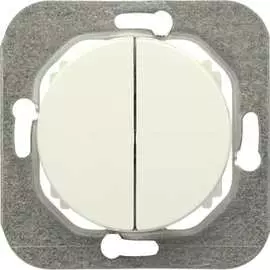 Двухклавишный механизм выключателя BYLECTRICA ПРОВАНС С510-3302 бежевый