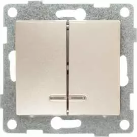 Двухклавишный механизм выключателя GUSI Electric Bravo С10В28-027