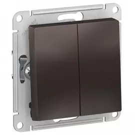 Двухклавишный переключатель Systeme Electric Мокко сх.6, 10АХ ATN000665