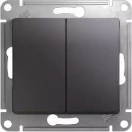 Двухклавишный переключатель Systeme Electric Glossa GSL001365