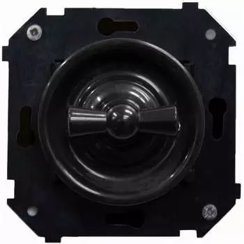 Двухклавишный поворотный выключатель Bironi серия лизетта B3-202-23