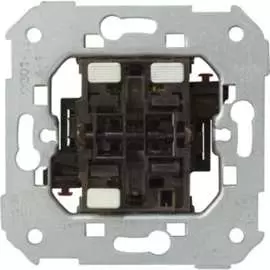 Двухклавишный проходной кнопочный выключатель Simon