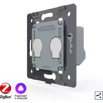 Двухклавишный проходной умный сенсорный выключатель LIVOLO