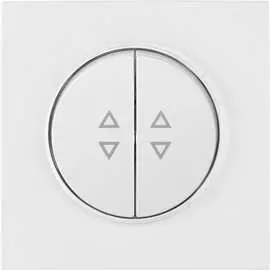 Двухклавишный проходной выключатель BYLECTRICA ПРОВАНС белый С(6+6) 10-2363