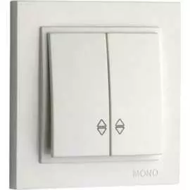 Двухклавишный проходной выключатель MONO ELECTRIC