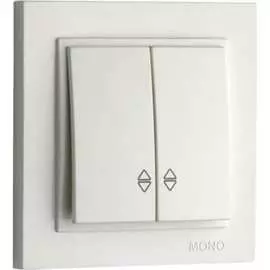 Двухклавишный проходной выключатель MONO ELECTRIC