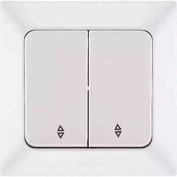 Двухклавишный проходной выключатель NE-AD Aras 93-126-52