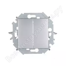 Проходной двухклавишный выключатель Simon 1591397-033