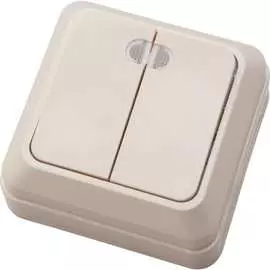 Двухклавишный выключатель АБК-СИЛА