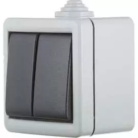 Двухклавишный выключатель Aling-conel ARMOR 282.1A 117013